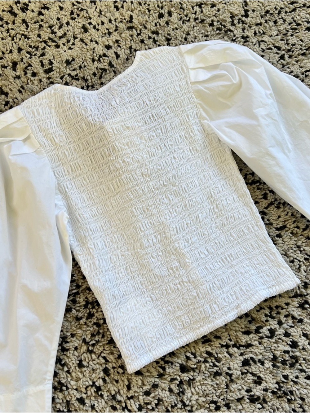GANNI Organic Cotton Poplin Blouse F8856 Women’s Size 34 XS - Picture 10 of 13